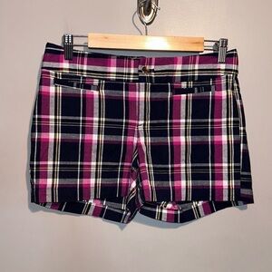 Banana Republic Plaid Cotton Shorts